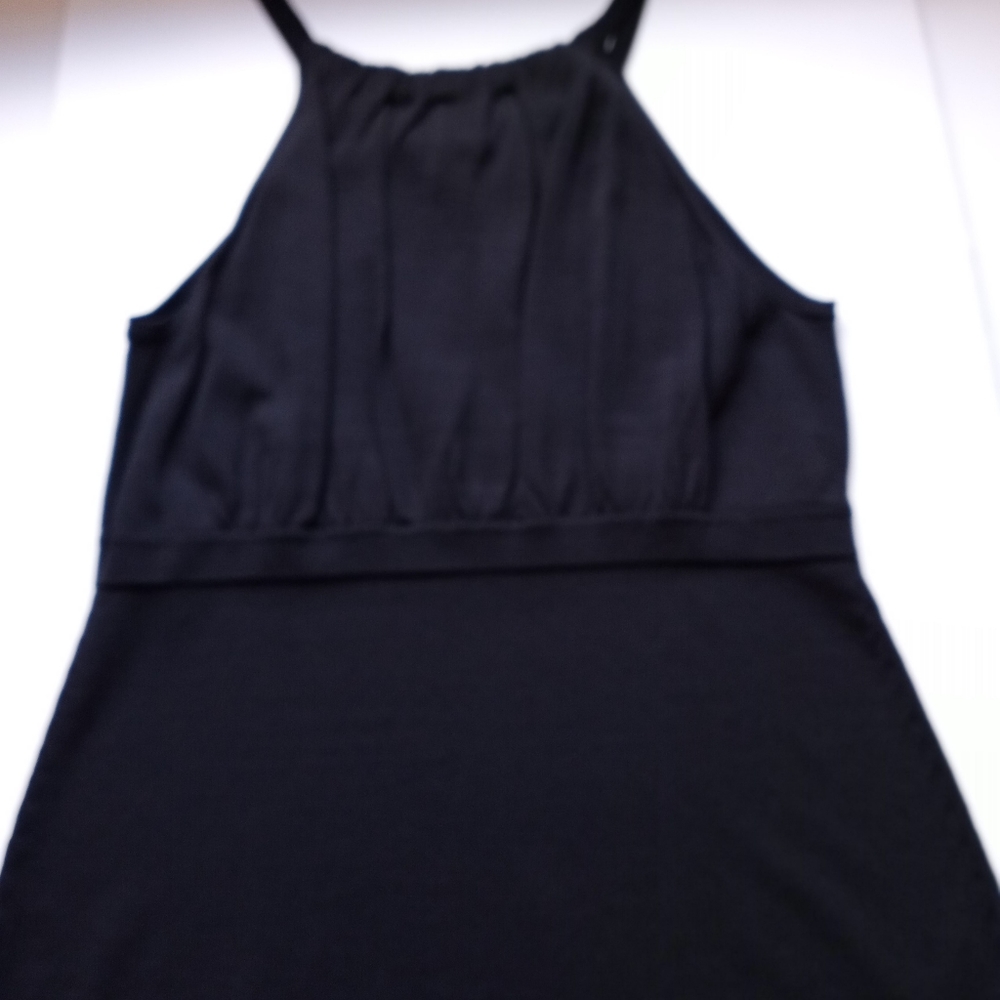 NWOT Womens Black Knit Top-Large